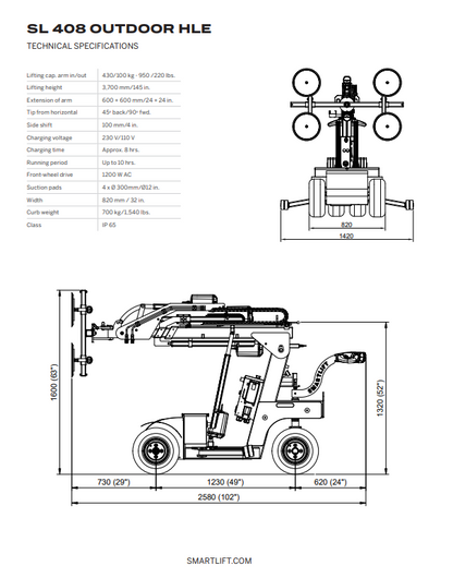 Smartlift SL-408 Hire