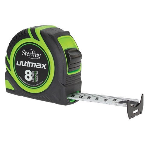 Sterling Ultimax 8m Easyread Tape Measure